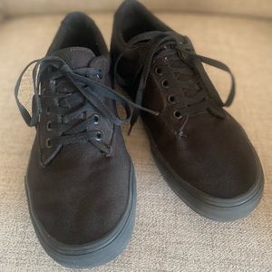 Classic Black Canvas Men's Shoes
